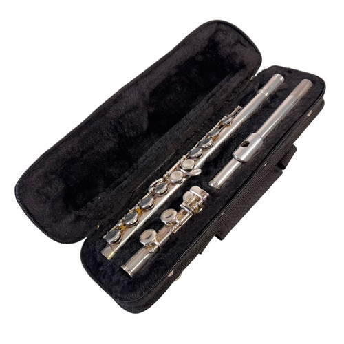 Vist Large View of Product Image Which is Used Jupiter JFL-507 Student Flute Silver-Plated Closed Hole w/ Case