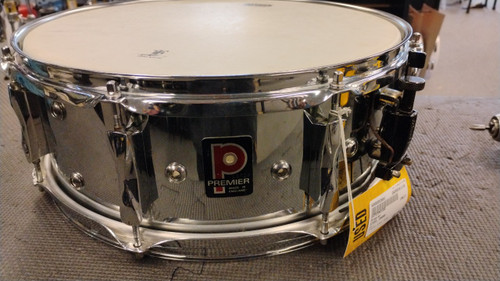 Vist Large View of Product Image Which is Used Premier STEEL SNARE Metal Snare Drum 14"