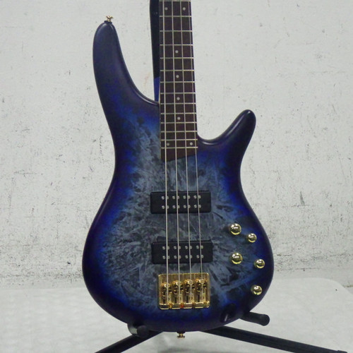 Vist Large View of Product Image Which is Used Ibanez SDGR EDX300 Bass Guitar Blue 4-String