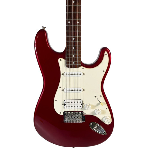 Vist Large View of Product Image Which is Used Squier Affinity Stratocaster HSS Red Electric Guitar