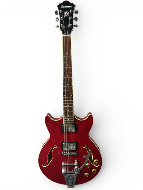 Vist Large View of Product Image Which is Used Ibanez AM73T-RD Semi-Hollow Electric Guitar Red 6-String