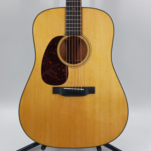 Vist Large View of Product Image Which is Used Martin D-18 STANDARD LEFT HANDED Solid Top Acoustic Guitar Natural