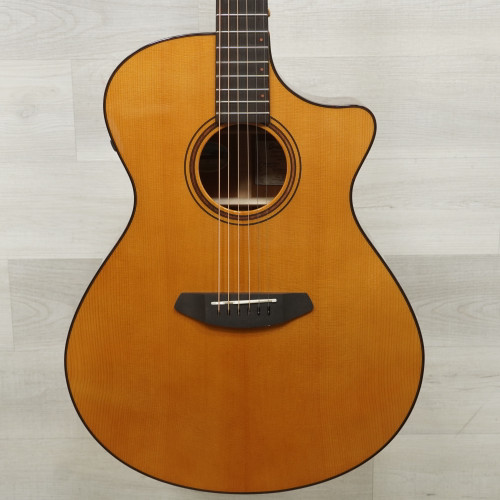 Vist Large View of Product Image Which is Used Breedlove Performer Pro Concerto Solid Top Acoustic Guitar Natural