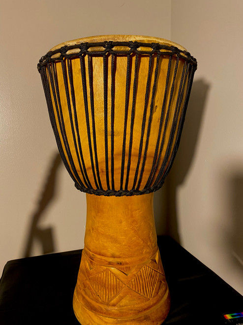 Vist Large View of Product Image Which is Used DJEMBE 12 INCHES W/ CASE Djembe
