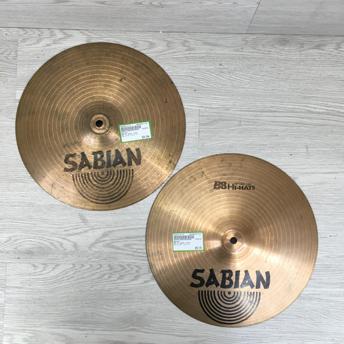 Vist Large View of Product Image Which is Used Sabian B8 HI HATS 13IN Hi Hat Cymbals 13"
