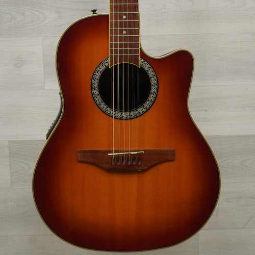 Vist Large View of Product Image Which is Used Ovation CC045 Celebrity Solid Top Acoustic Guitar Cherry Sunburst