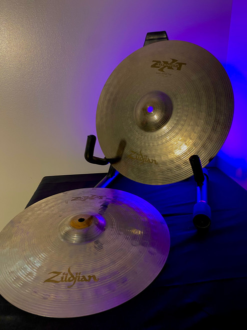 hatti Used Zildjian 14 IN ZXT TITANIUM HI HATS Hi Hat Cymbals 14