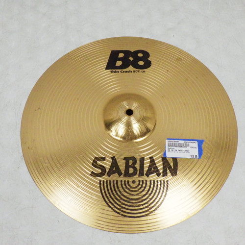 Vist Large View of Product Image Which is Used Sabian B8 16 IN THIN CRASH Crash Cymbal 16"