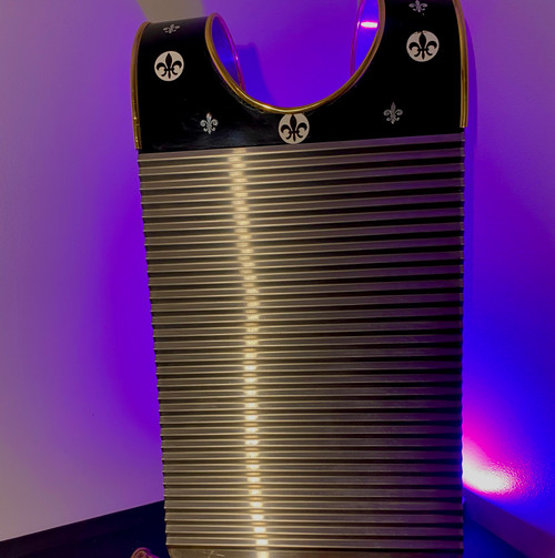 Vist Large View of Product Image Which is Used KEY OF Z FLEUR DE LIS WASHBOARD Percussion Instrument