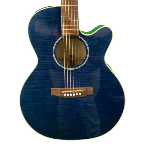 Vist Large View of Product Image Which is Used Takamine EG440 Acoustic Guitar Blue