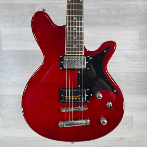 Vist Large View of Product Image Which is Used Hutchins AL-1 Electric Guitar - Red