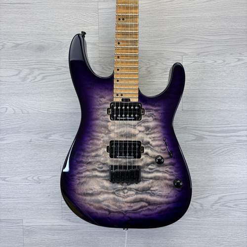 Vist Large View of Product Image Which is Used Charvel PRO MOD DK24 HT -SCALLOPED FRETBOARD- Super S Electric Guitar Purple 6-String