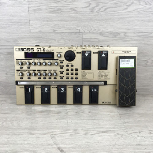 Vist Large View of Product Image Which is Used Boss GT-6 MULTI FX W/AC Floorboard Effect