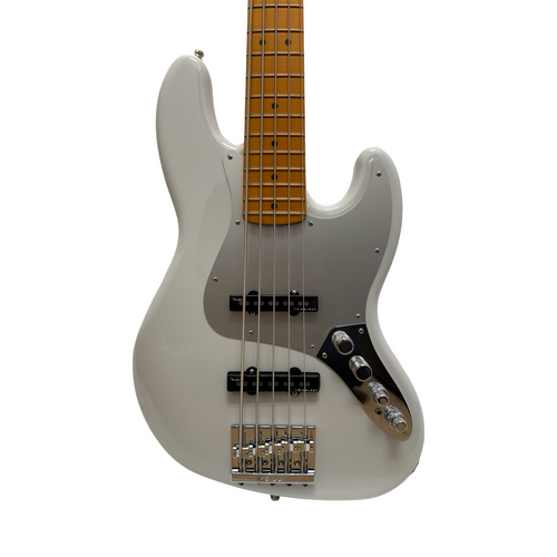 Vist Large View of Product Image Which is Used Fender 2024 AMERICAN ULTRA II JAZZ BASS V J Type Bass Guitar White 5-String