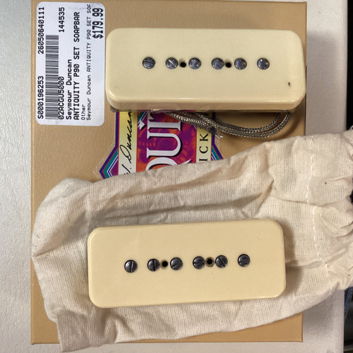 Vist Large View of Product Image Which is Used Seymour Duncan ANTIQUITY P90 SET SOAPBAR CREAM Guitar Pickup
