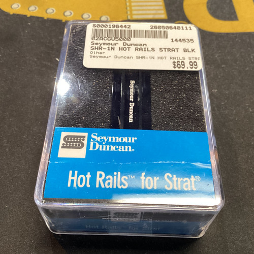 Vist Large View of Product Image Which is Used Seymour Duncan SHR-1N HOT RAILS STRAT BLK Guitar Pickup