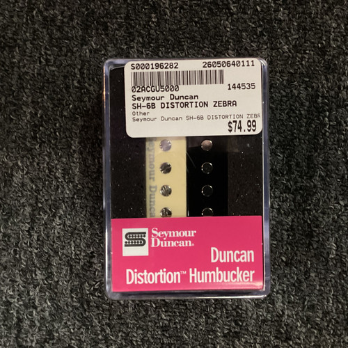 Vist Large View of Product Image Which is Used Seymour Duncan SH-6B DISTORTION ZEBRA Guitar Pickup