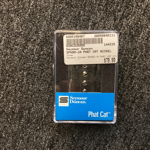 Vist Large View of Product Image Which is Used Seymour Duncan SPH90-1N PHAT CAT NICKEL Guitar Pickup