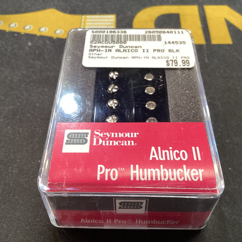 Vist Large View of Product Image Which is Used Seymour Duncan APH-1N ALNICO II PRO BLK Guitar Pickup