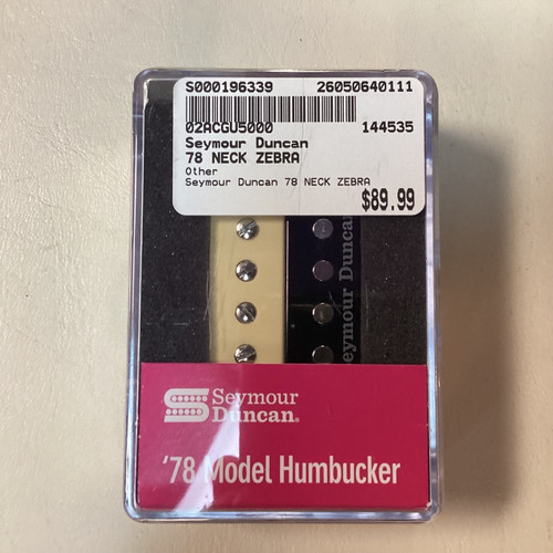 Vist Large View of Product Image Which is Used Seymour Duncan 78 NECK ZEBRA Guitar Pickup
