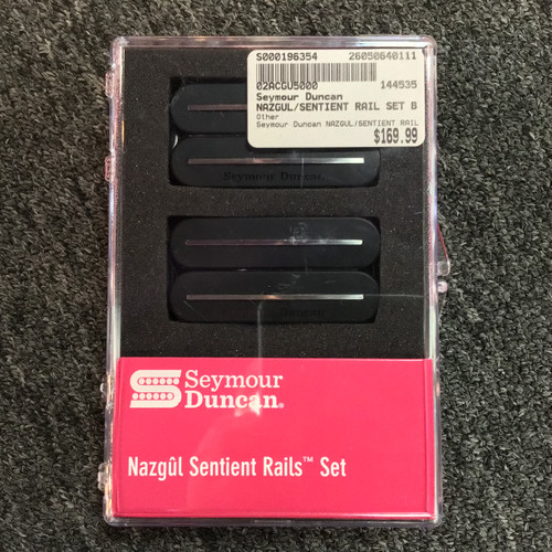 Vist Large View of Product Image Which is Used Seymour Duncan NAZGUL/SENTIENT RAIL SET BLCK Guitar Pickup