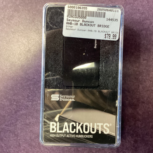 Vist Large View of Product Image Which is Used Seymour Duncan AHB-1B BLACKOUT BRIDGE Guitar Pickup