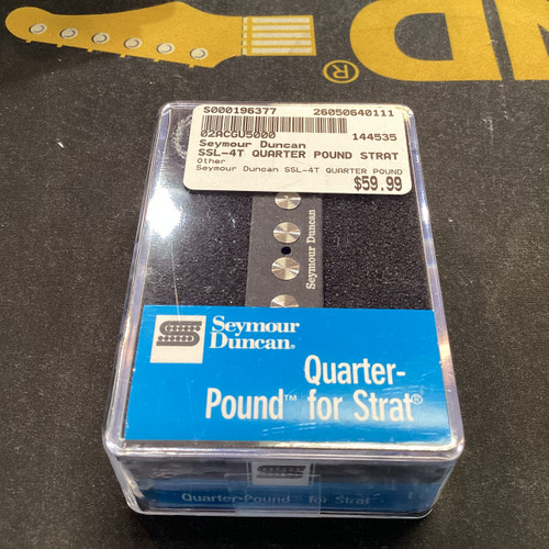 Vist Large View of Product Image Which is Used Seymour Duncan SSL-4T QUARTER POUND STRAT Guitar Pickup
