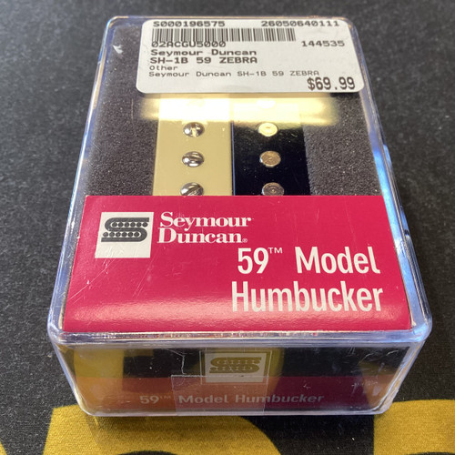 Vist Large View of Product Image Which is Used Seymour Duncan SH-1B 59 ZEBRA Guitar Pickup