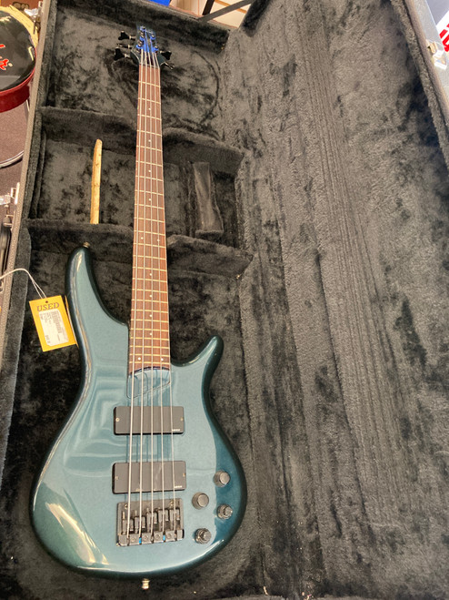 Vist Large View of Product Image Which is Used Ibanez SDGR 5 MIJ Modern Metal Bass Guitar Green 5-String