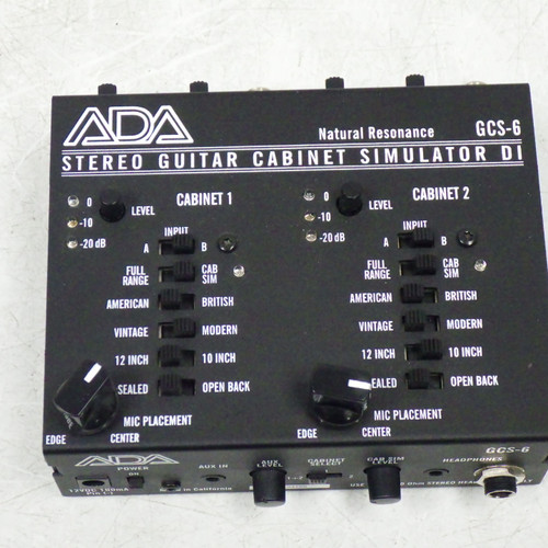 Vist Large View of Product Image Which is Used Ada GCS-6 stereo Guitar Cab Sim IR Cab Pedal