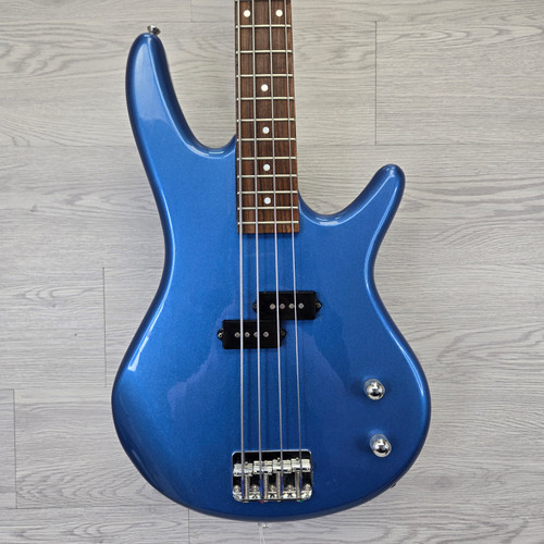 Vist Large View of Product Image Which is Used Ibanez GIO SOUNDGEAR BASS J Type Bass Guitar Blue 4-String