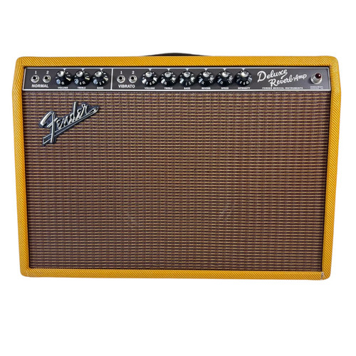 Vist Large View of Product Image Which is Used Fender '65 Deluxe Reverb Reissue Tweed 1x12 Tube Combo Amplifier w/ Cover