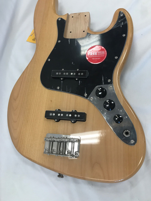 Vist Large View of Product Image Which is Used Squier JAZZ BASS BODY Bass Guitar Natural 4-String