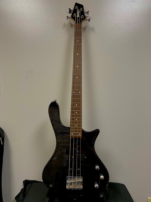 Vist Large View of Product Image Which is Used Washburn TAURUS BASS Bass Guitar Black 4-String