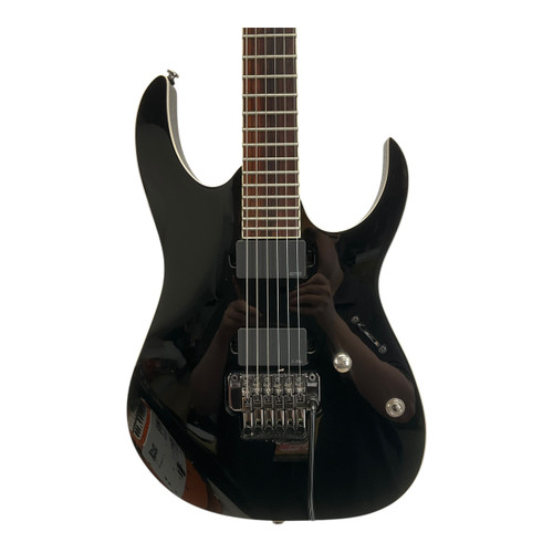 Vist Large View of Product Image Which is Used Ibanez RGIR20E Double Cut Electric Guitar Black 6-String