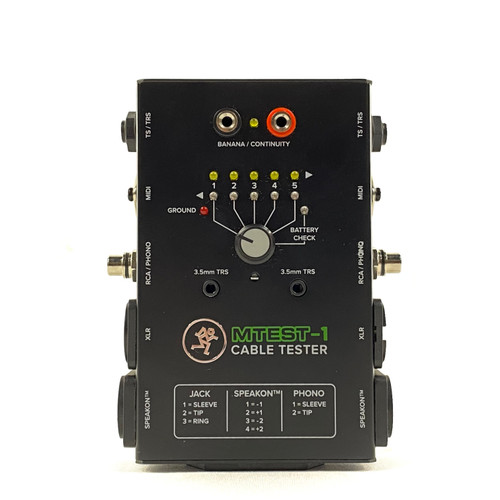 Vist Large View of Product Image Which is Used Mackie MTEST-1 Cable Tester