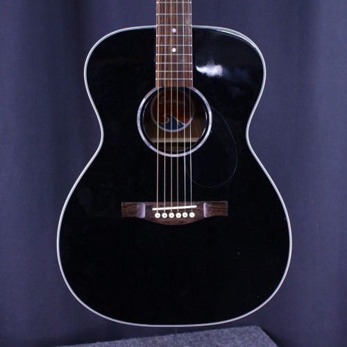 Vist Large View of Product Image Which is Used Eastman PCH2-OM-BLK Laminate Top Acoustic Guitar Black