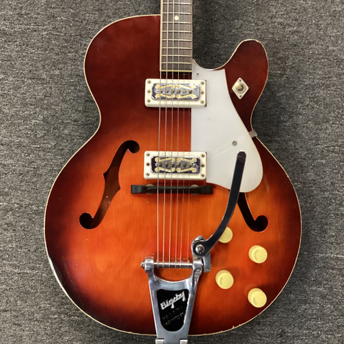Vist Large View of Product Image Which is Used Harmony ROCKET Vintage Semi-Hollow Electric Guitar Red 6-String