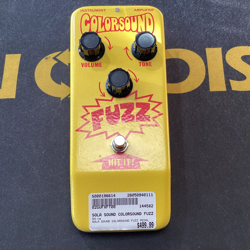 Vist Large View of Product Image Which is Used SOLA SOUND COLORSOUND FUZZ PEDAL Fuzz Pedal