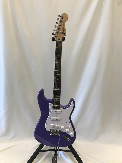 Vist Large View of Product Image Which is Used Squier STRATOCASTER S Type Electric Guitar Purple 6-String