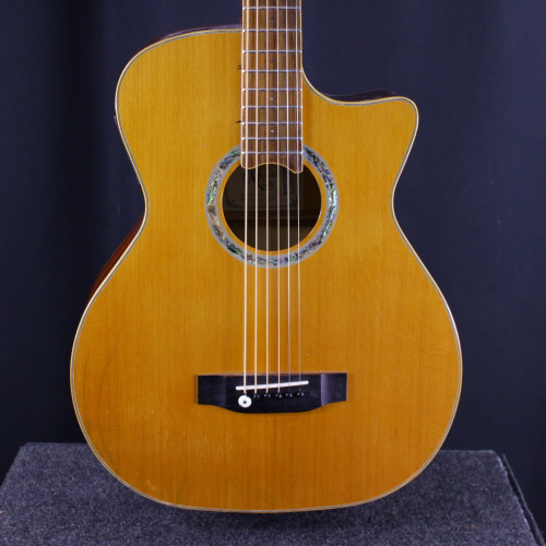 Vist Large View of Product Image Which is Used Michael Kelly CLUB CUSTOM CONVERTED BARITONE ACOUSTIC Solid Top Acoustic Guitar Wood