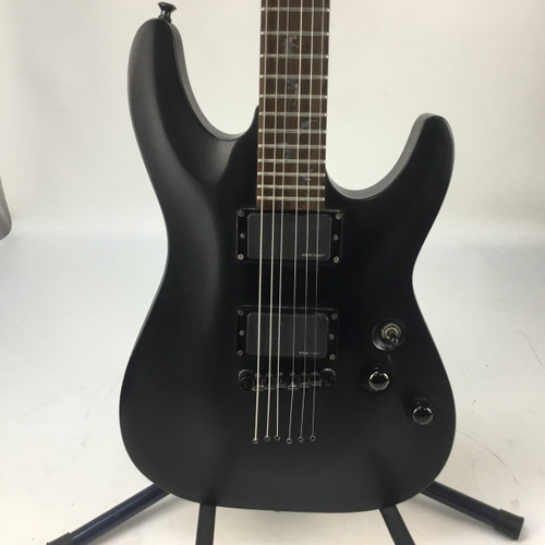 Vist Large View of Product Image Which is Used Schecter DAMIEN 6 Super S Electric Guitar Black 6-String