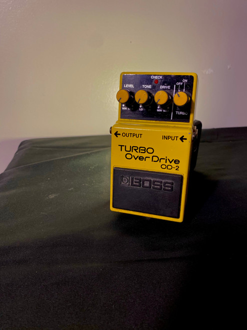 Vist Large View of Product Image Which is Used Boss OD-2 TURBO OVERDRIVE BLACK LABEL Overdrive Pedal