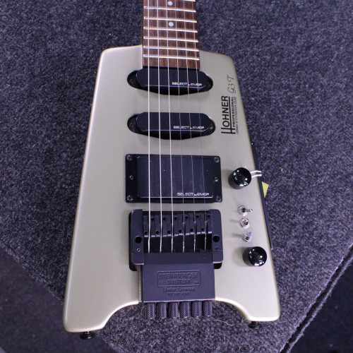 Vist Large View of Product Image Which is Used Hohner G3T HEADLESS Electric Guitar Green 6-String