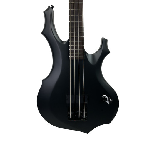 Vist Large View of Product Image Which is Used LTD F-4 BLACK METAL Modern Metal Bass Guitar Black 4-String