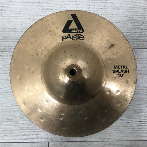 Vist Large View of Product Image Which is Used Paiste Alpha Metal 10" Splash Cymbal With Keyhole Caracks