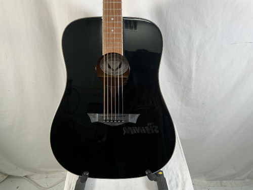 Vist Large View of Product Image Which is Used Dean AXS MAH CBK Laminate Top Acoustic Guitar Black