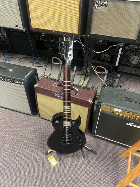 Vist Large View of Product Image Which is Used ESP LTD EC-100 LP STYLE MIK LP Type Electric Guitar Black 6-String