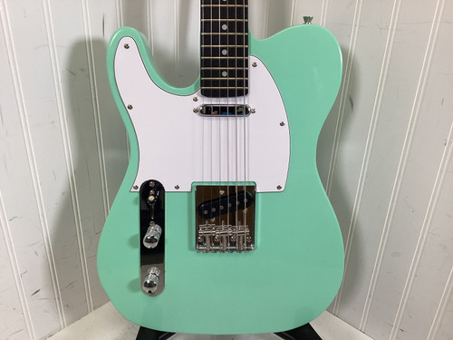 Vist Large View of Product Image Which is Used Lyx Pro TELE LH T Type Electric Guitar Green 6-String