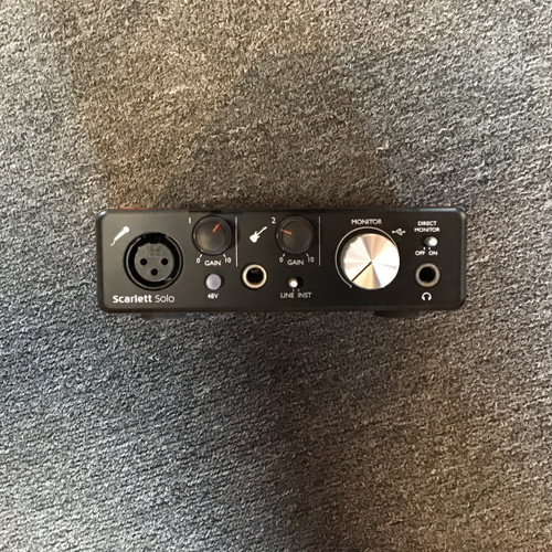 Vist Large View of Product Image Which is Used Focusrite SCARLETT SOLO Computer Interface 2 A/D Recording Inputs